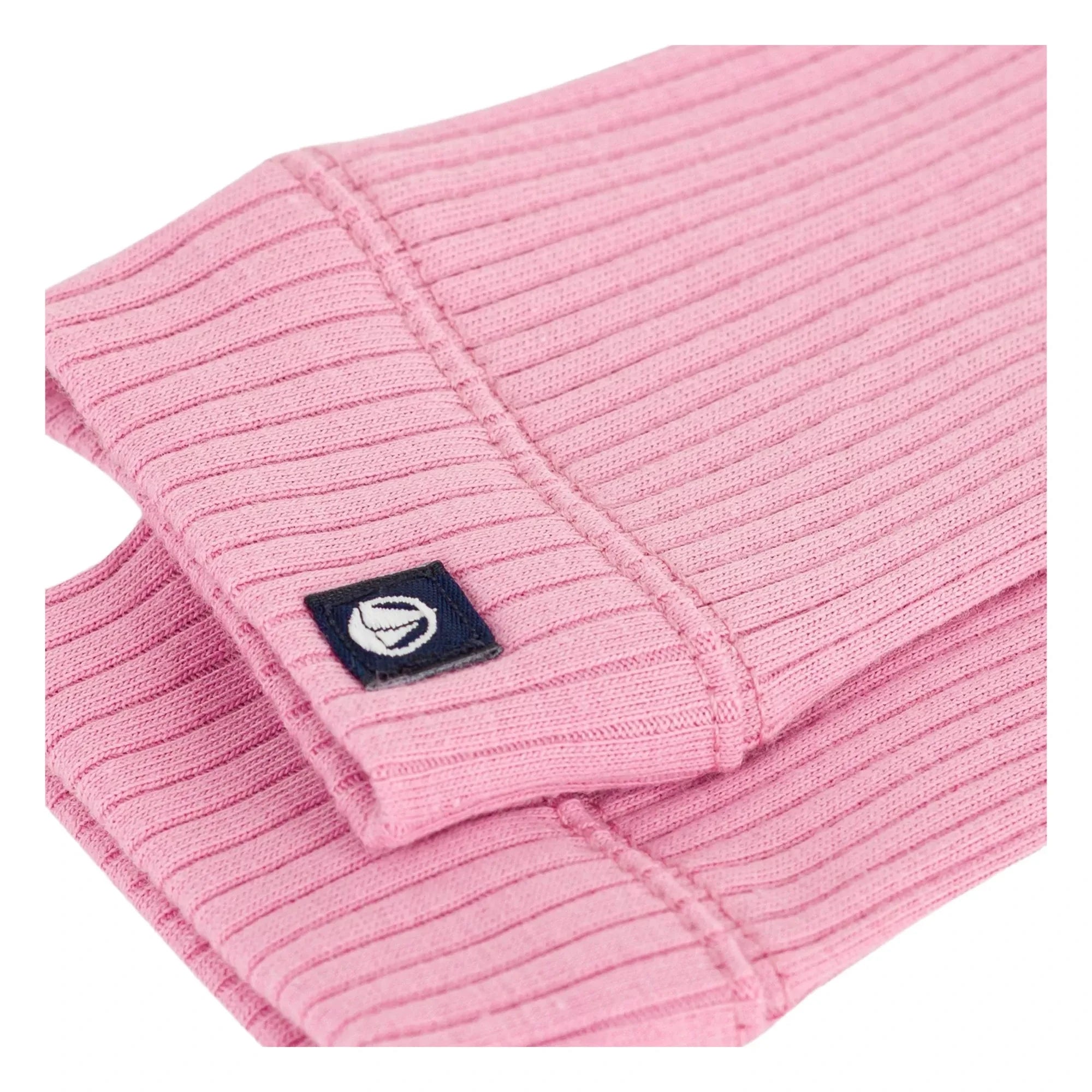 Petit Bateau - Organic Cotton Logo Ribbed Leggings | Candy Pink