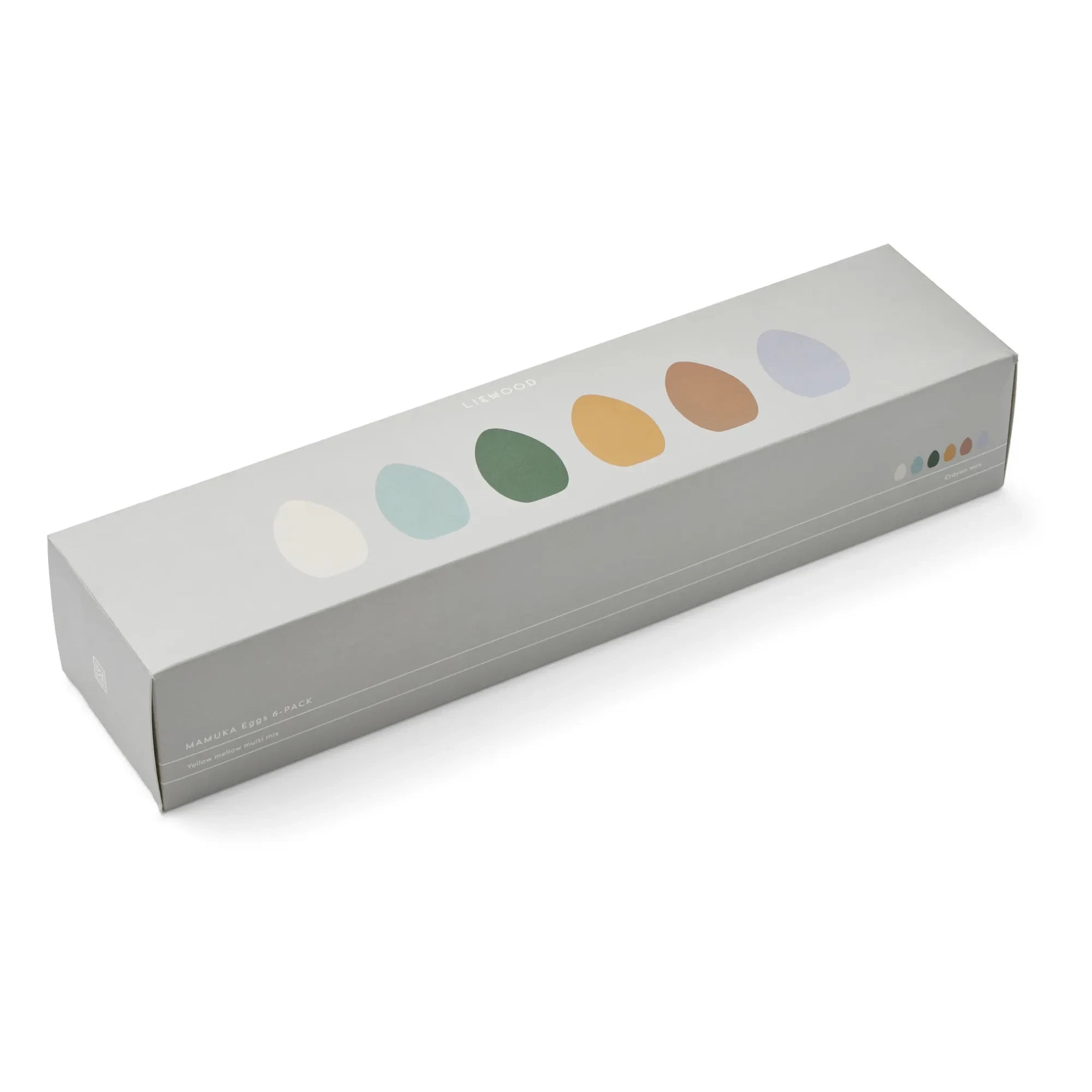 Liewood - Mamuka Egg-Shaped Chalk - Set of 6 | Yellow Mellow Multi Mix