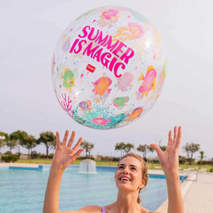 Legami - Summer is Sihir Inflatable Beach Ball - Glitter Beach Ball