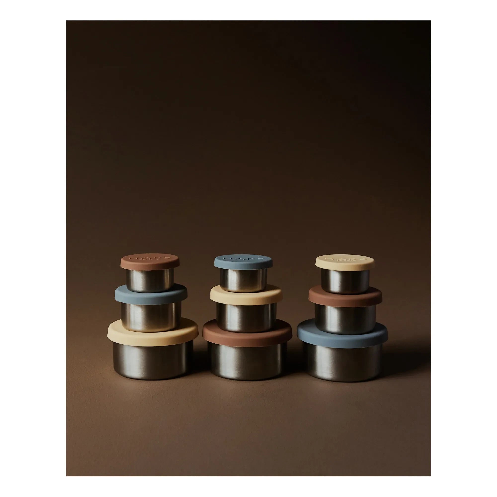 Haps Nordic - Steel Boxes M - 3 Piece Set | Blue