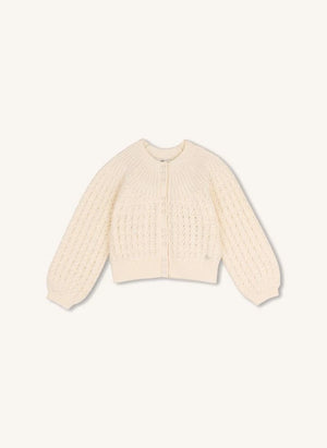 Chloé - Organik pamuk hırka | Chalk