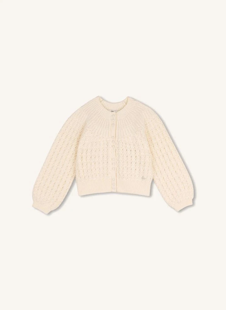 Chloé - Organik pamuk hırka | Chalk