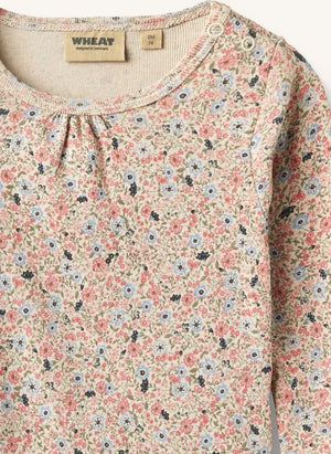 Wheat - Liv Fleuri organik pamuklu body | Açık Pembe