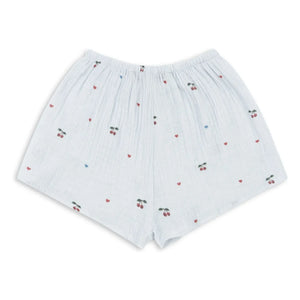 Konges Sløjd - Pale Blue Organic Cotton Shorts | Coconut Cherry