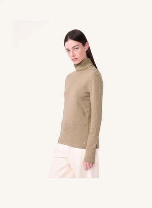 Petit Bateau - Plain turtle neck | Heather beige