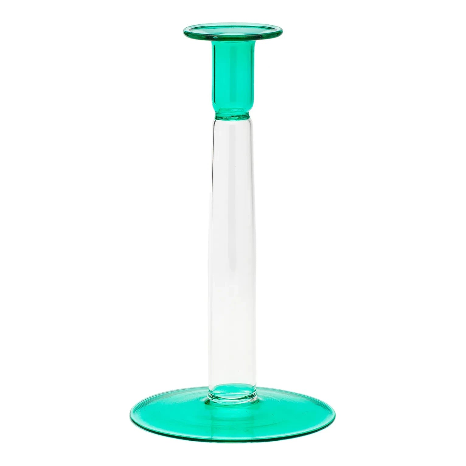 Anna + Nina - Sea Foam Glass Candle Holder | Green