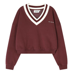 Cos I Said So - Organic Cotton V-Neck Sweatshirt | Burgundy