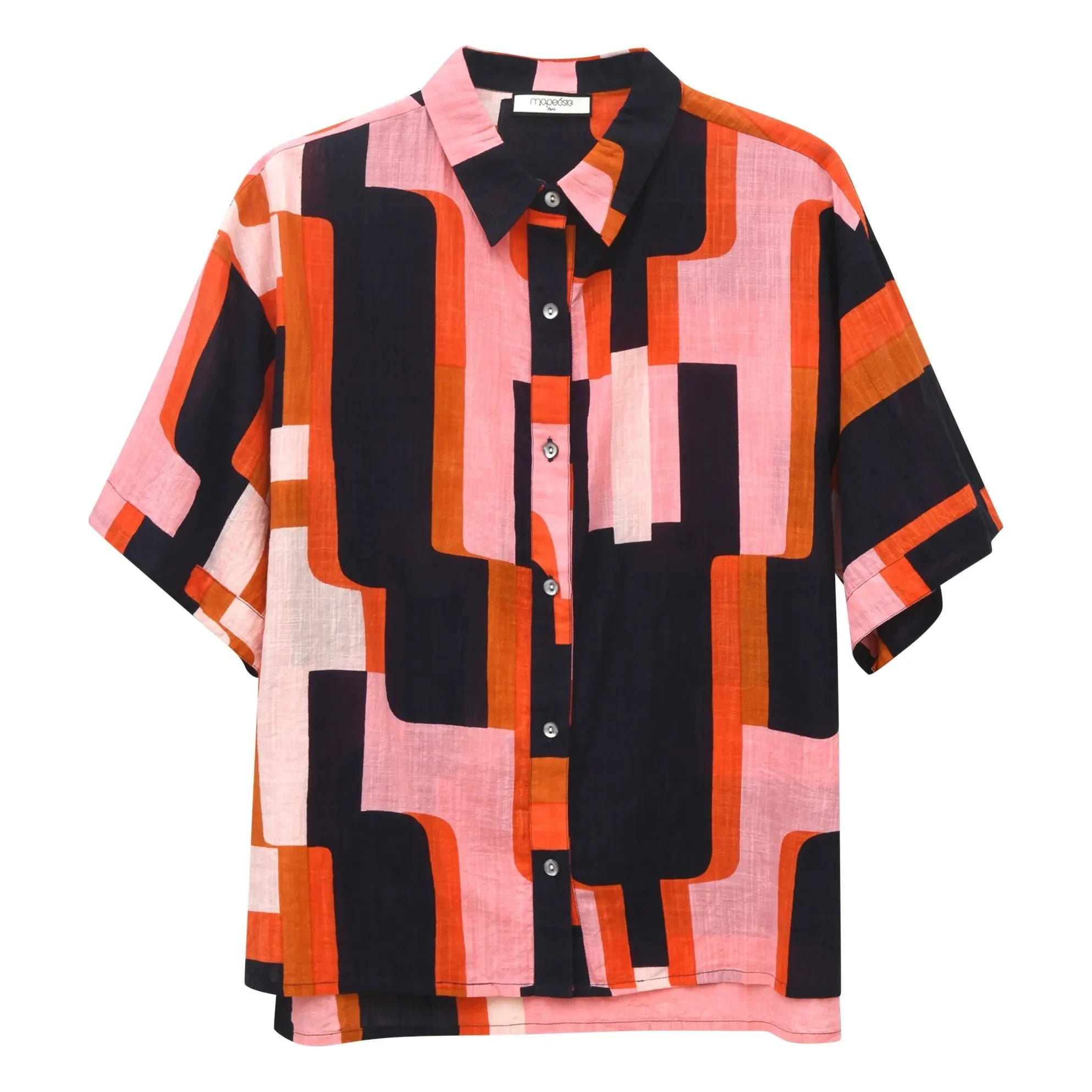 Mapoésie - Andrew Arum Cotton Shirt | Coral