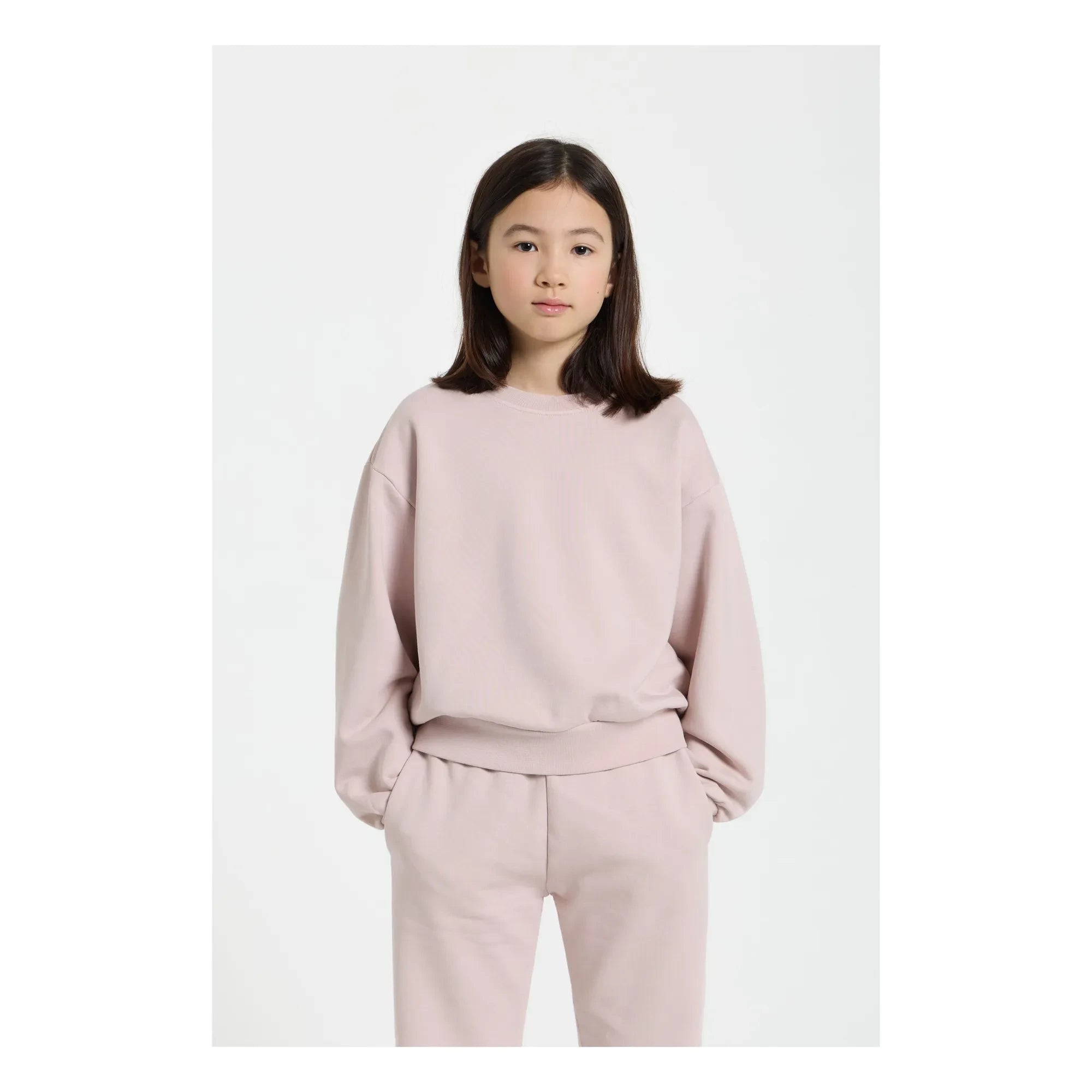 Smallable Kid - Maia organic cotton sweatshirt | Pale Pink