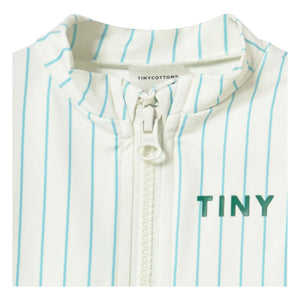 Tinycottons - Striped UV Protective Swim T-Shirt | Light Blue
