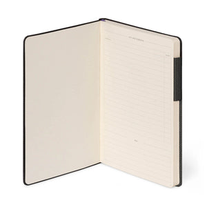 Legami - Lined Notebook, Monochrome Soft Cover - Deep Graphite - My Notebook