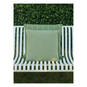 Hay - Striped Outdoor Cushion Terrazza | Olive