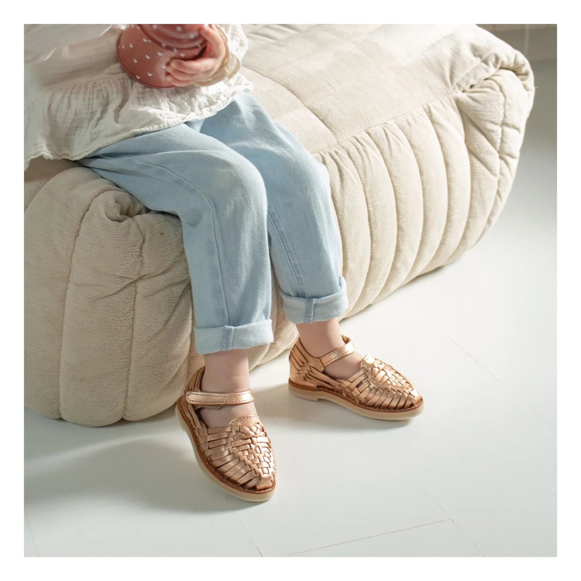 Mapache - Alegria sandals | Rose Gold