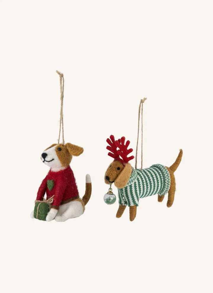 Bloomingville - Monty Christmas Ornaments - Set of 2