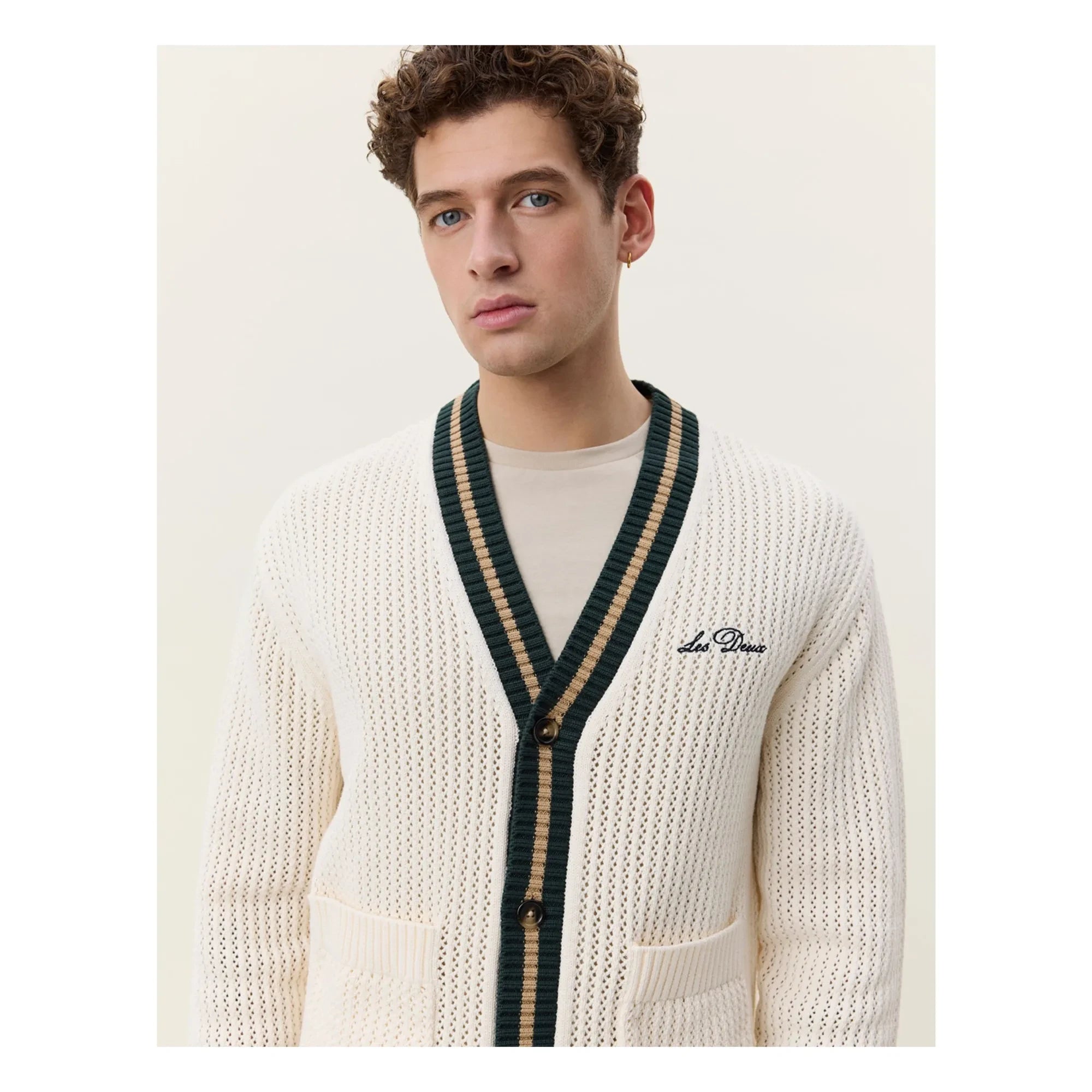 Les Deux - Off White Knit Cardigan