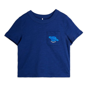 Mini Rodini - Planet Cotton Organic T-Shirt | Blue