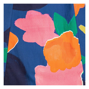 Bobo Choses - Blooming Color Organik Pamuk Elbise | Mavi