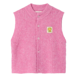 American Vintage - East Alpaca Sleeveless Vest | Pink