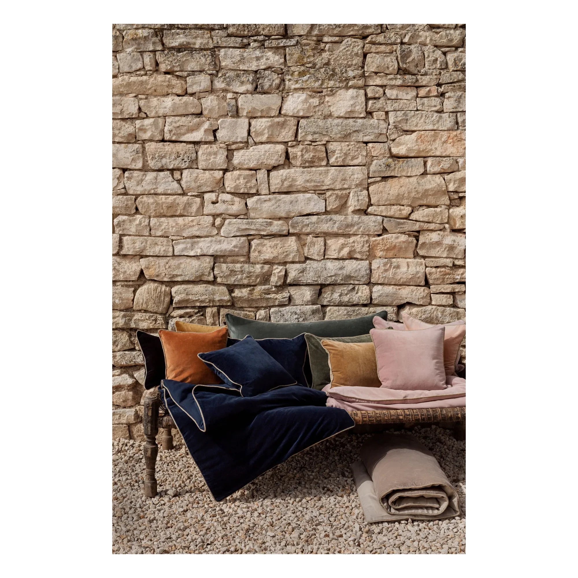Haomy - New Delhi Velvet Pillow Cover | Dust Pink