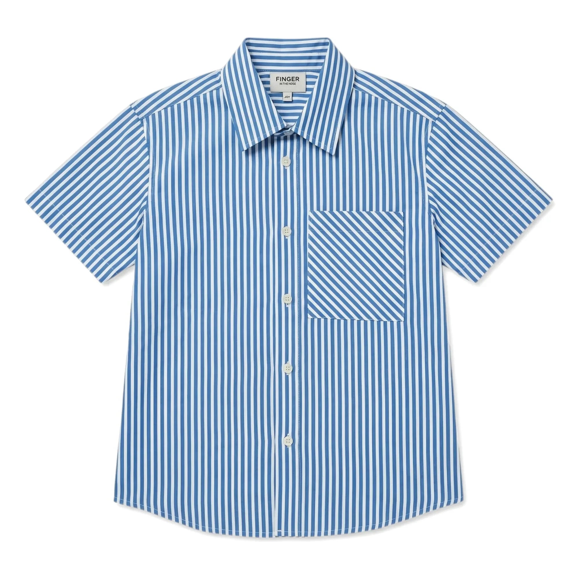 Finger in the nose - Rogue Striped Shirt | Blue