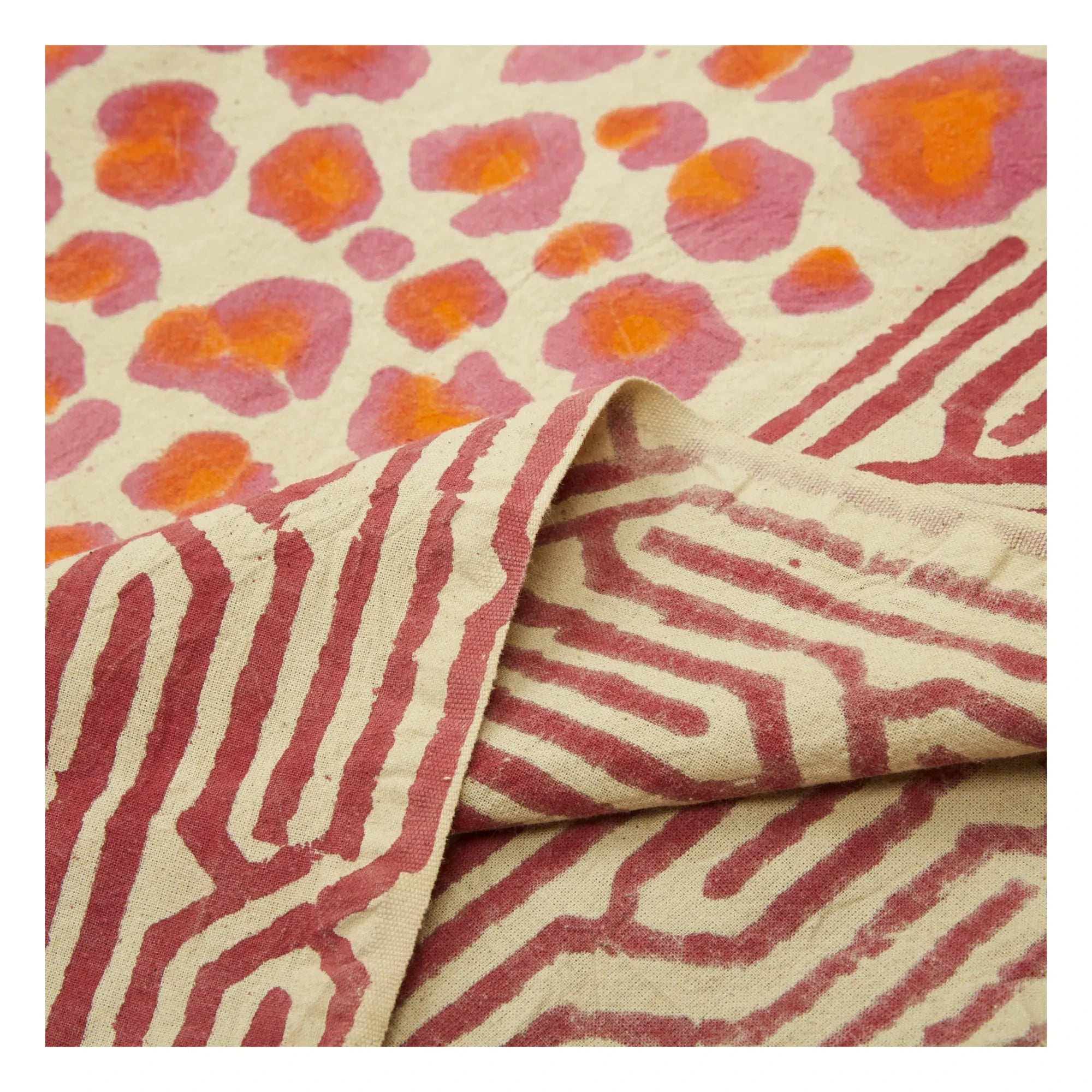 Doing Goods - Leopar Desenli Battaniye ve Pamuklu Tote Çanta | Pembe