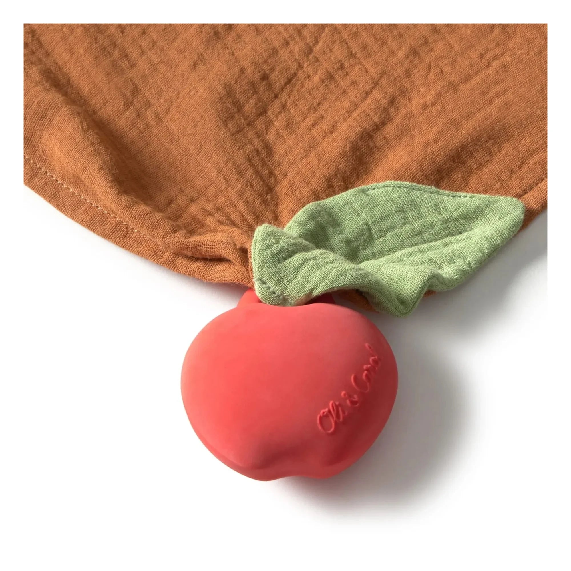 Oli & Carol - Pepa la Pomme Plush Pacifier Clip | Red