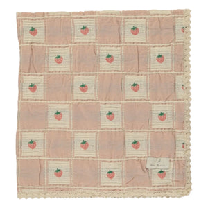 Bebe Organic - Strawberry Organic Cotton Blanket | Peach