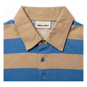 Smallable Man - Fjord Striped Pima Cotton Polo | Royal Blue