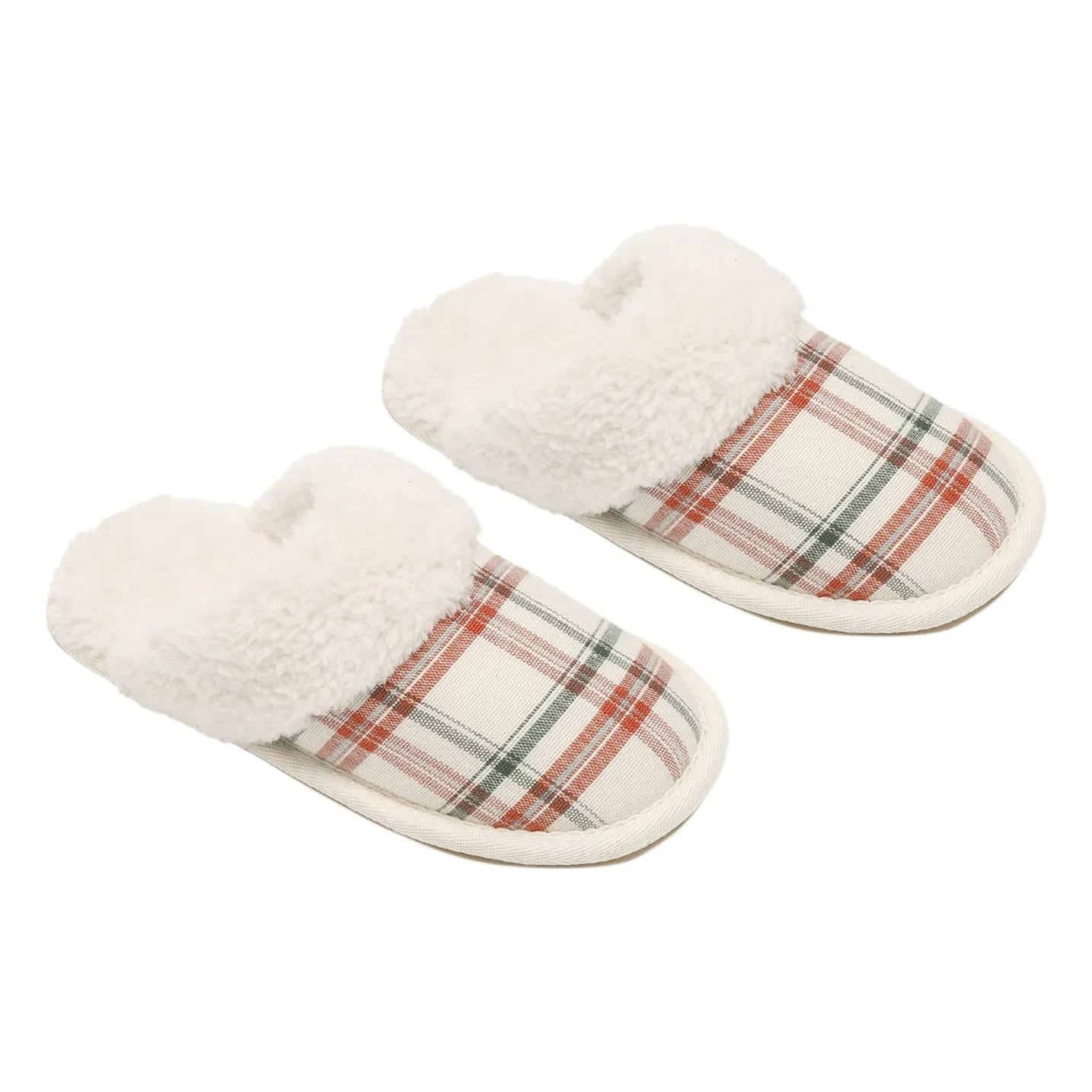 Rylee + Cru - Holiday Flannel Slippers | Ecru