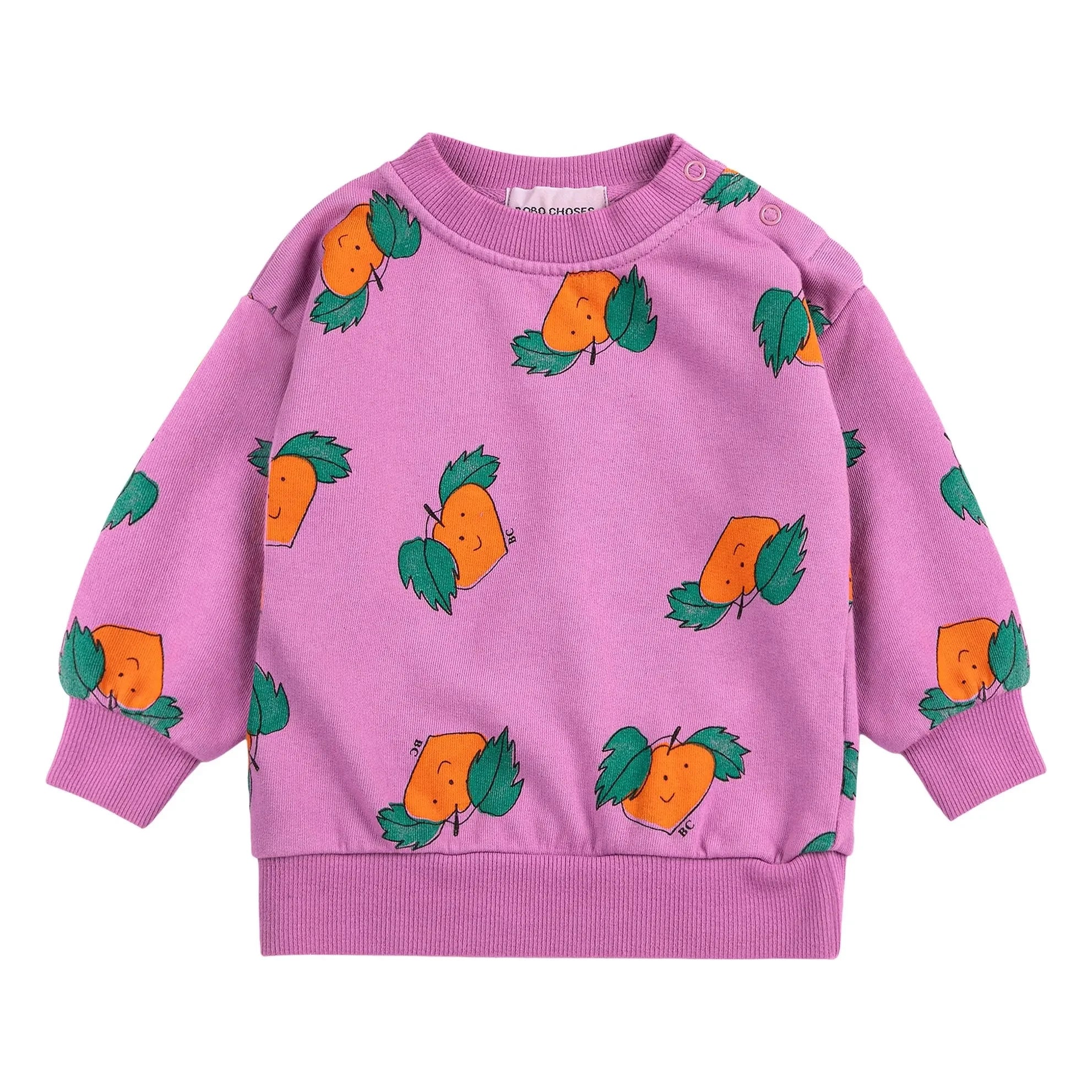 Bobo Choses - Organic Cotton Orange Sweatshirt | Purple