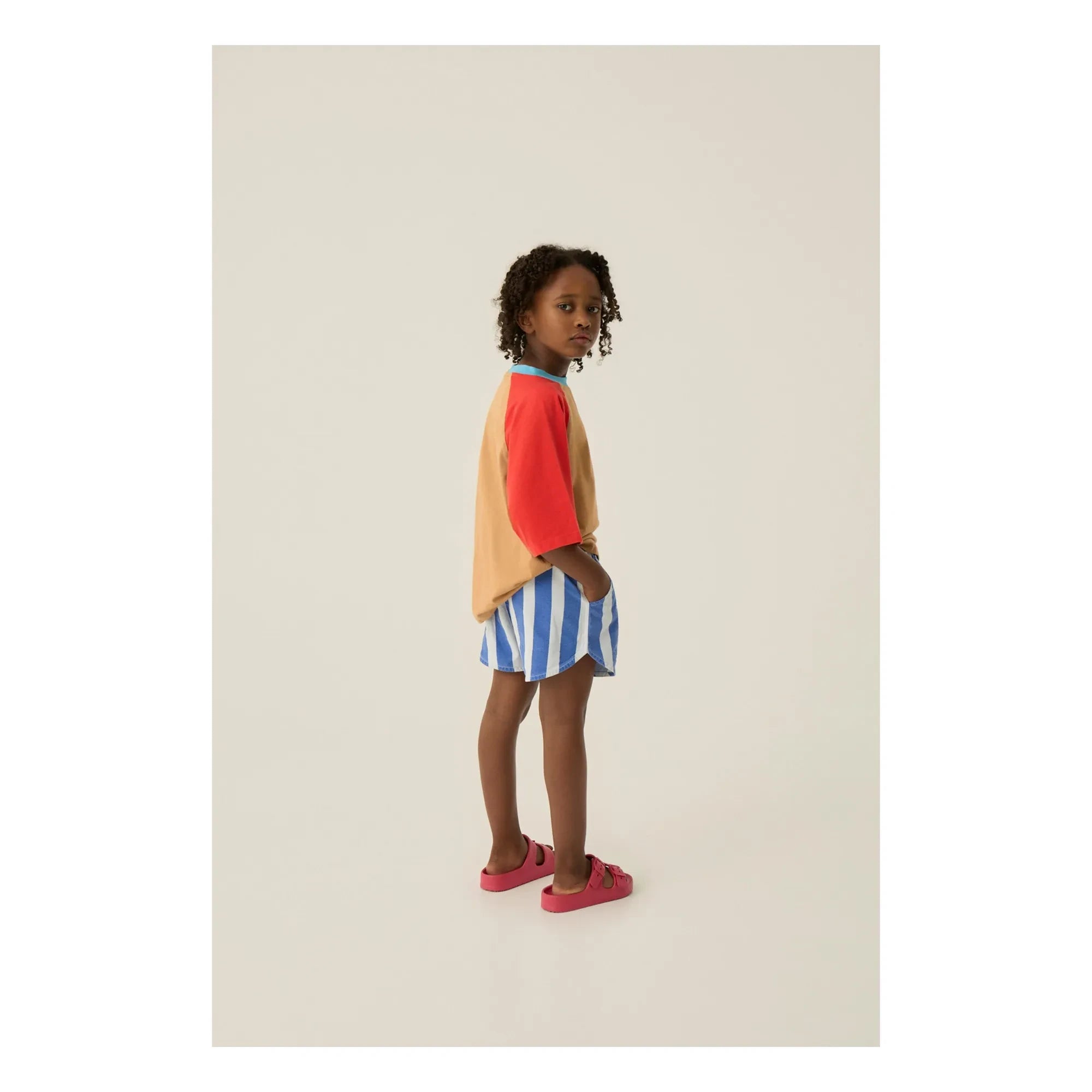 The Campamento - Oversized Color Block T-Shirt | Camel
