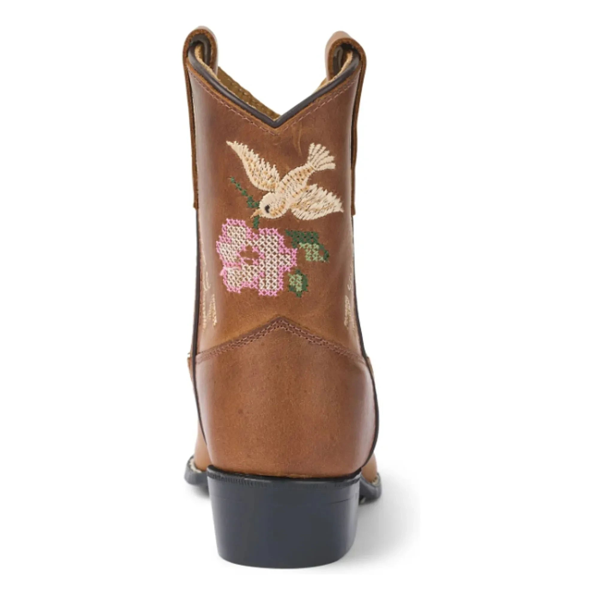 Copenhagen Colors - Low Cowboy Boots with Flowers - Copenhagen Colors X Bootstock | Cognac