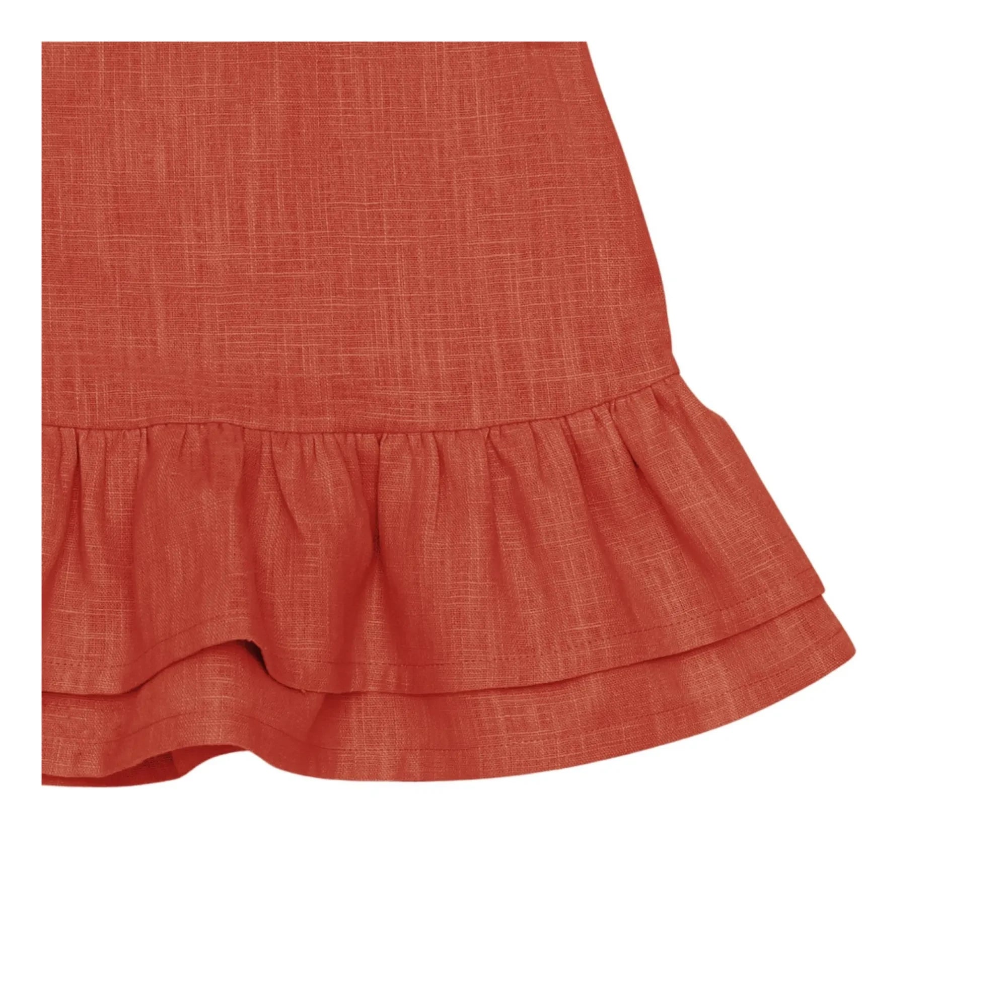 Donsje - Michelle Linen Dress | Pale Red