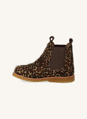 Angulus - Pony Leopar Chelsea Botlar | Kahverengi