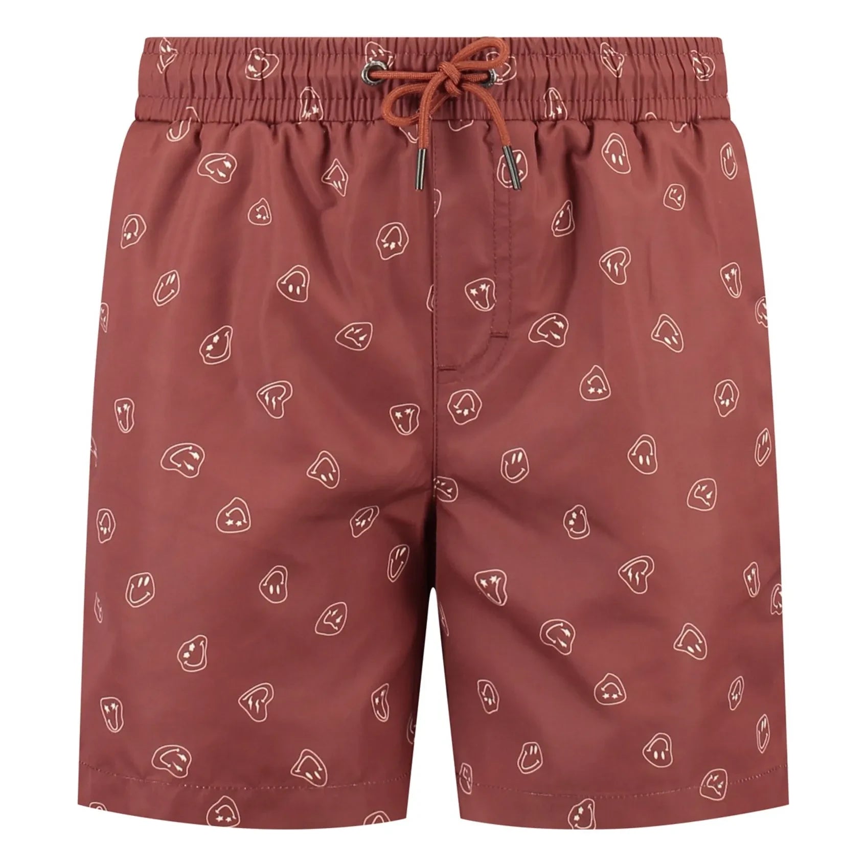 Beachlife - Smiley Face Swim Shorts | Burgundy
