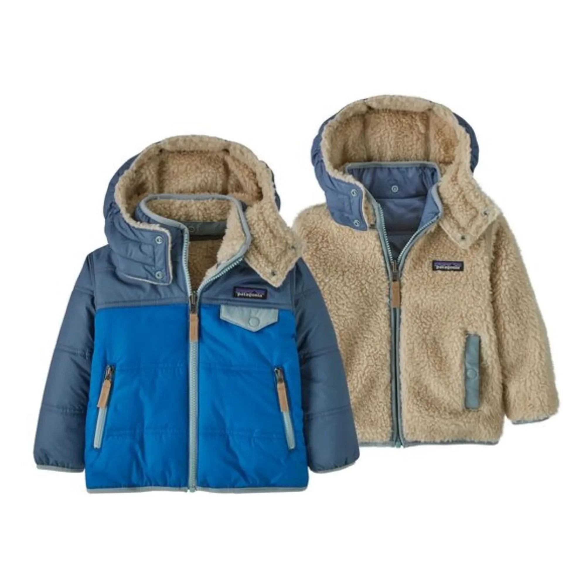 Patagonia - Tribbles Recycled Fiber Double-Sided Down Coat | Indigo