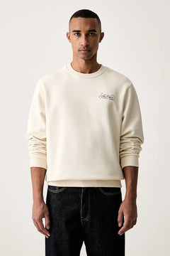 Les Deux kapüşonlu erkek pamuklu sweatshirt Orchard