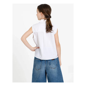 Finger in the Nose - Ella Sleeveless Shirt | White