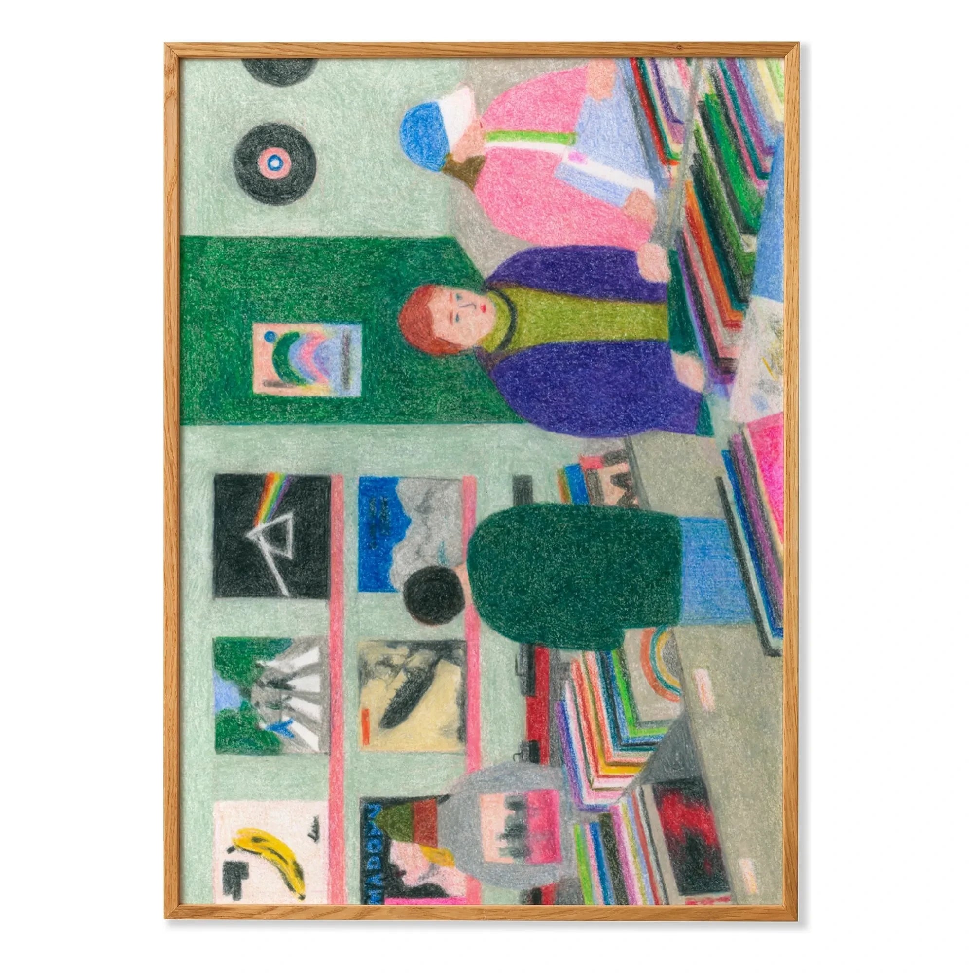 Paper Collective - Vinyl Shop poster by Line Hachem