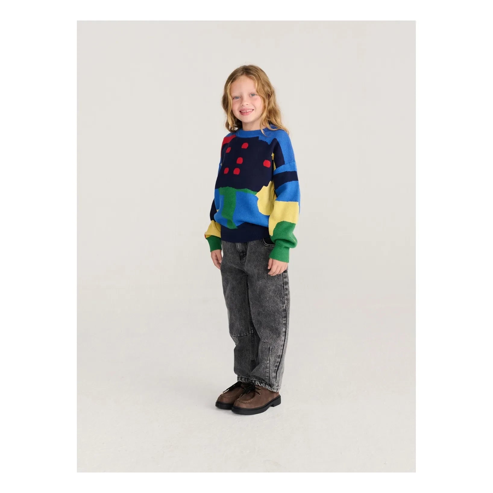 Bobo Choses - Washed Organic Cotton Jeans | Black