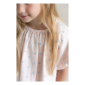 Jenest - Bella Pois Cotton Organic Balloon Dress | Light Pink