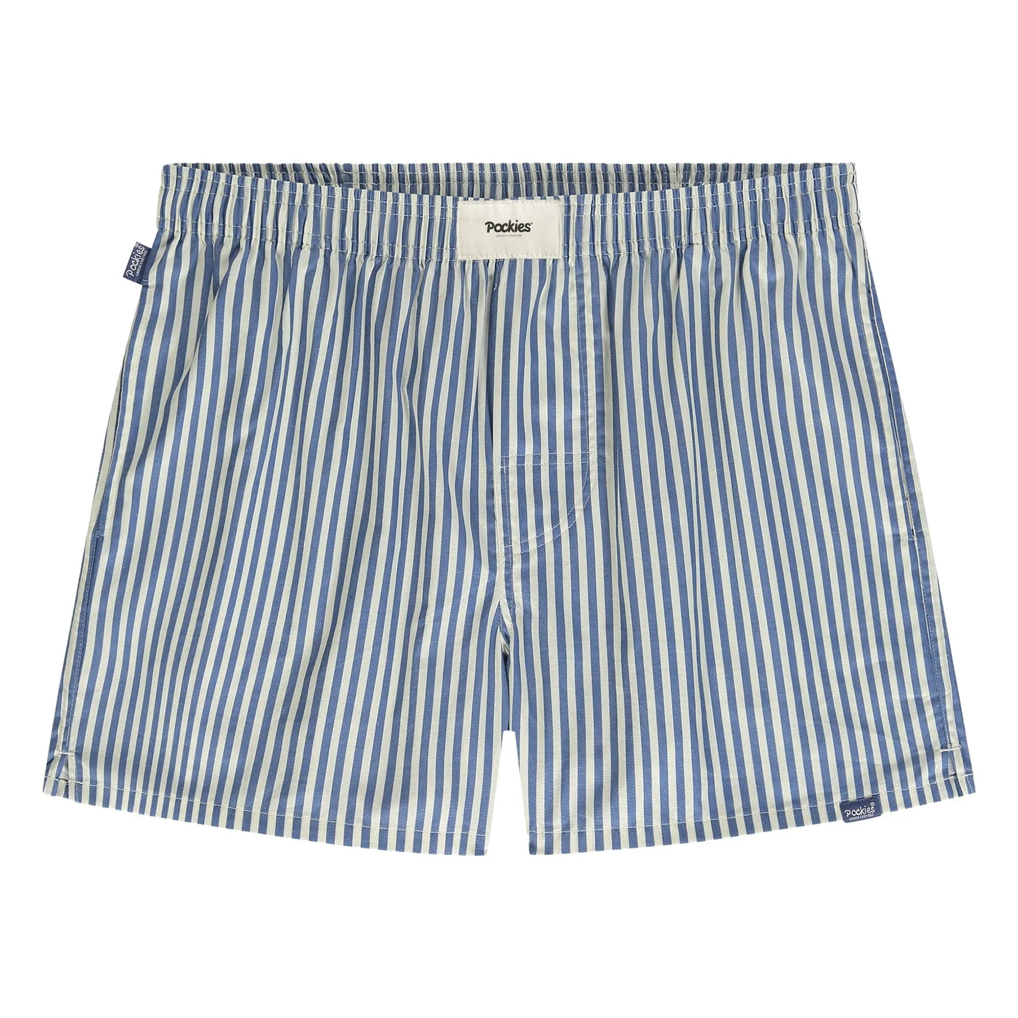 Pockies - Boyfriend Striped Boxer | Blue