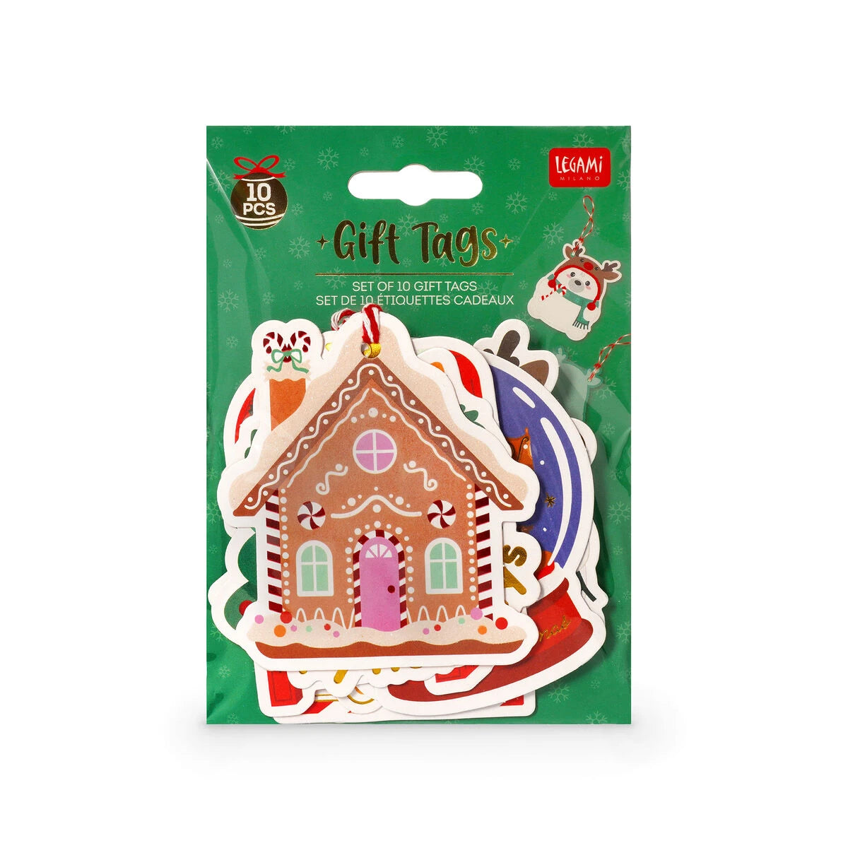 Legami - Set of 10 Christmas Gift Tags