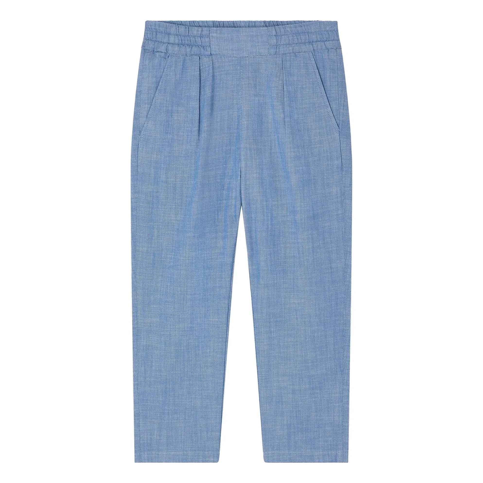 Bonpoint - Tilyo Organik Pamuklu Chambray Pantolon | Mavi