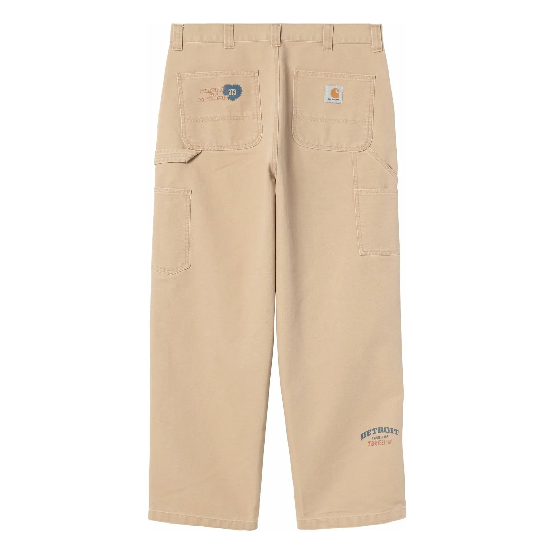 Carhartt WIP - OG Single Knee Graphic Dearborn Organic Cotton Pants | Beige