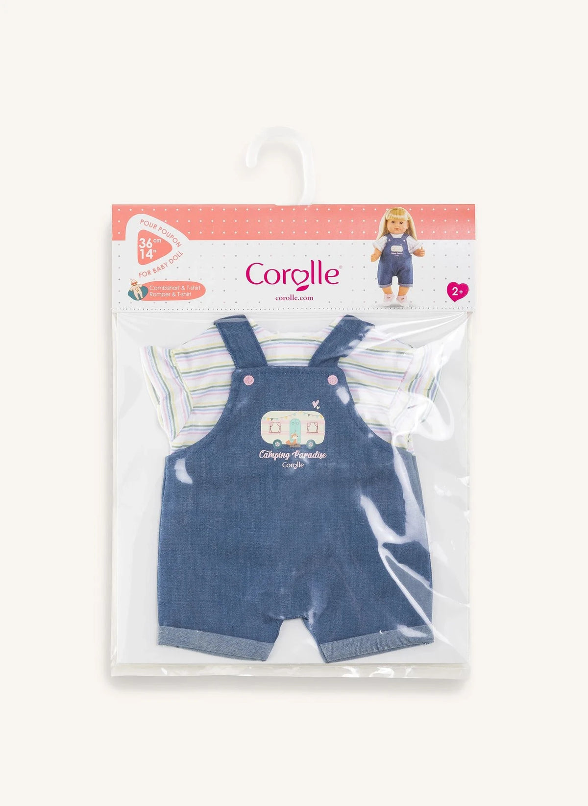 Corolle - "Little Explorer" Jumpsuit and T-Shirt | Denim