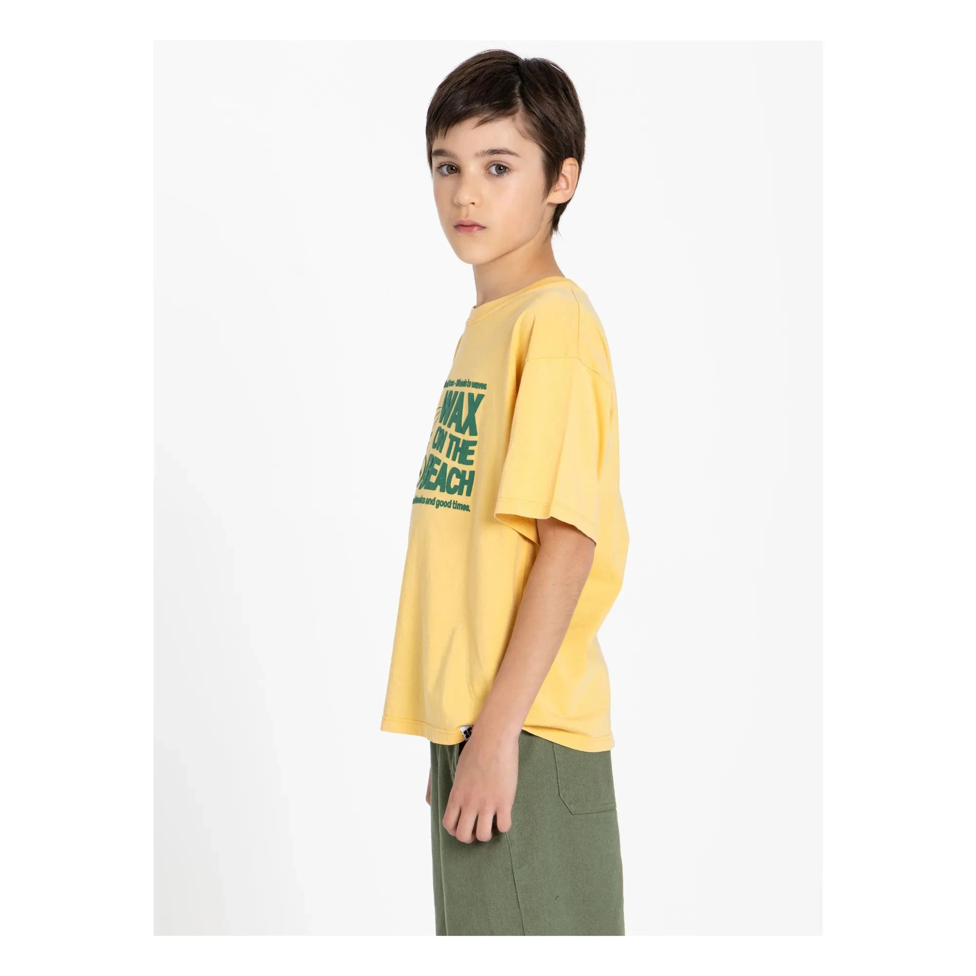 Hundred Pieces - Finn Organic Cotton T-Shirt | Mustard