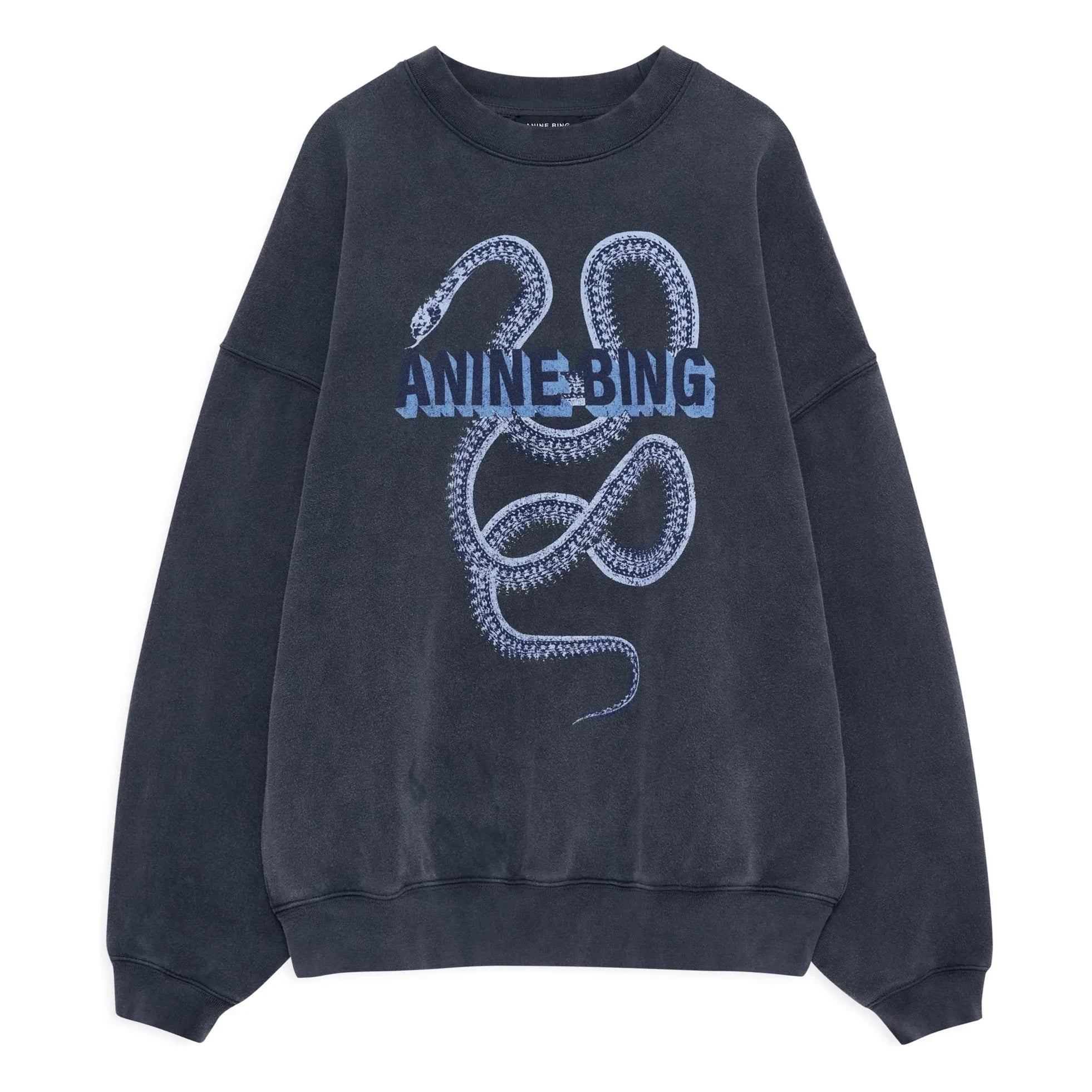 Anine Bing - Harvey Snake Sweatshirt | Black