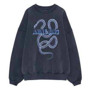 Anine Bing - Harvey Snake Sweatshirt | Black