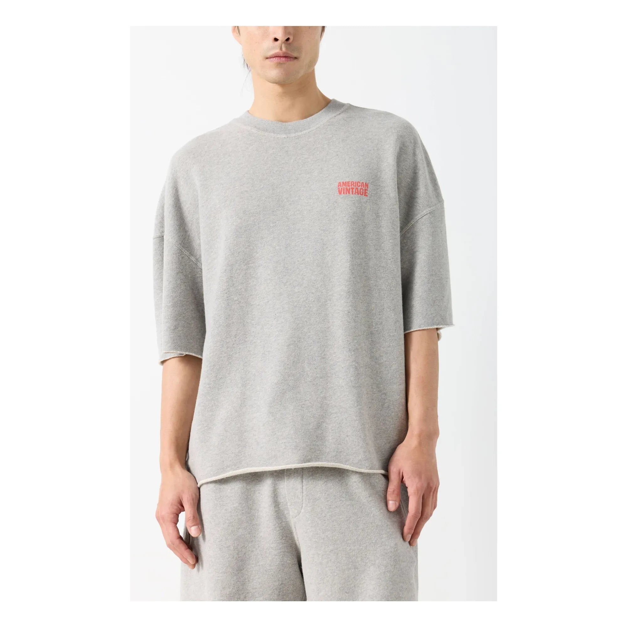 American Vintage - Crew Neck Sweatshirt | Grey Melange